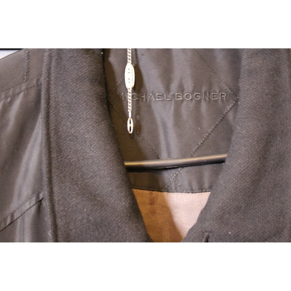 Michael Bogner Vest Mens XL Black Utility Multi-Pocket Full Zip Button Gorpcore